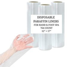 764 Pack Paraffin Wax Bath Liners for Hand  Foot, Disposable Plastic Bags