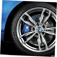 6PCS Car 3 Color M Brake Calipers Sticker Decal Black M Wheel hub Sticker 