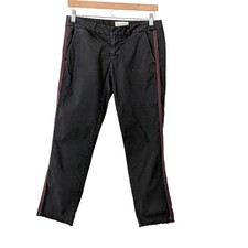 Nili Lotan East Hampton Military Pant 2 Gunmetal Gray Tape Sunfaded Raw Hem 375