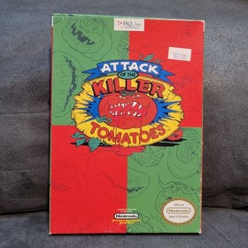 Attack of The Killer Tomatoes Nintendo NES Complete in Box CIB