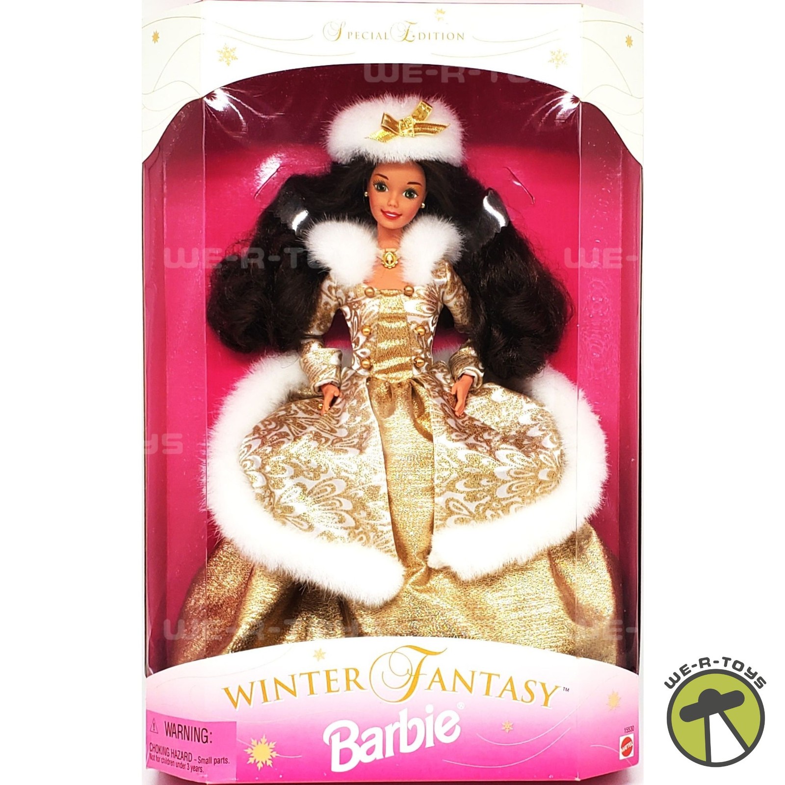 Winter Fantasy Barbie Doll Brunette Sams Club Exclusive 1995 Mattel 15530 NEW