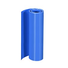PVC Heat Shrink Tube 170mm Flat Double Layer Pass 18650 2M Blue