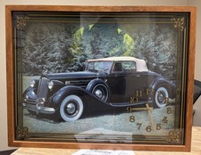 Vintage 1930s Antique Car Wall Clock Automobile Decor - Clock Works