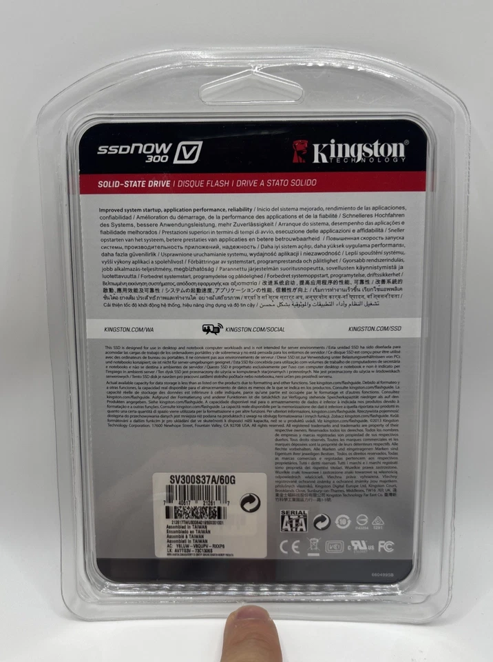 Kingston SSDNow V300 60GB MLC NAND 2.5" SATA III Internal Solid State Drive SSD - Image 2 of 2