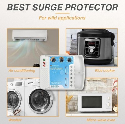 BSEED Surge Protector - Heavy Duty Power Voltage Regulator for TV, Computer