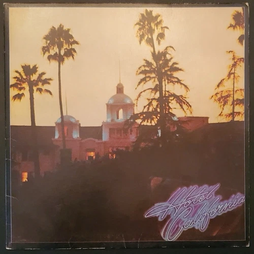 Eagles Hotel California 1976  Asylum 7E-1084 Vinyl LP First Press W/ POSTER RARE