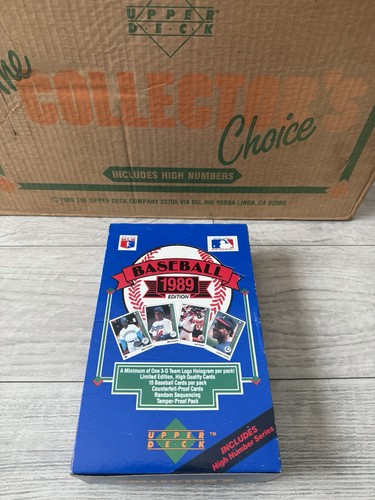 1989 Upper Deck Baseball High Series Box Ken Griffey Jr RC Possible - FROM CASE