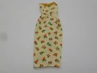 Vintage Barbie German Steffi  Long Sheath Rose DRESS Gold Trim Bodice PRYM SNAPS
