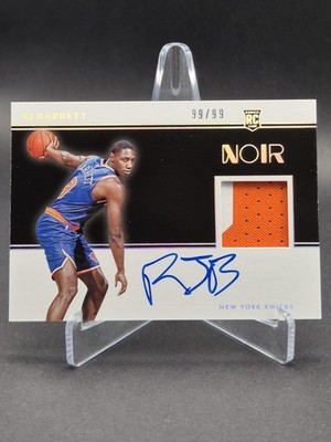 RJ Barrett 2019-20 Panini Noir Rookie Patch Auto /99 Color RC New York Knicks