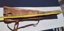 Vintage  Hard Leather Rifle Scabbard   saddle  Holster