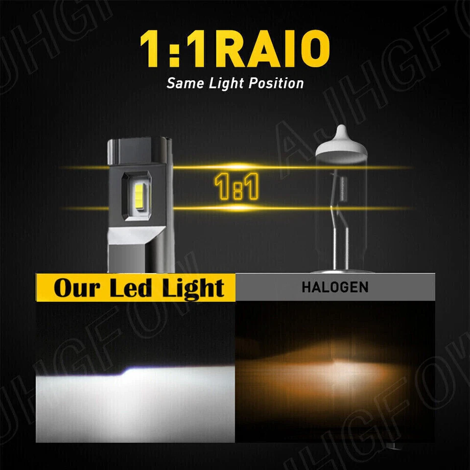 For Chevrolet Colorado 2015-2020 2021 2022 LED Headlight + Fog Light Bulbs White - Image 4 of 4