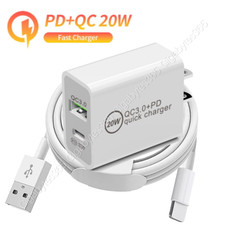 20W USB C Fast Wall Charger PD Power Adapter For iPhone 14/13/12/11Pro/XR/8/iPad