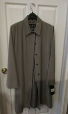 Utex Design Fog Gray - Rain / Trench Coat With Liner - Size 16 New Tags