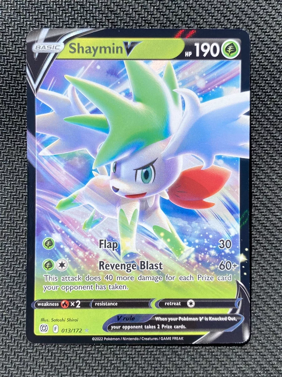 Shaymin V 013/172 Brilliant Stars Pokémon Card Near Mint