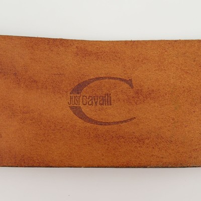 Just Cavalli Women 34 Brown Leather Wide Belt Boho Western  display picture 2