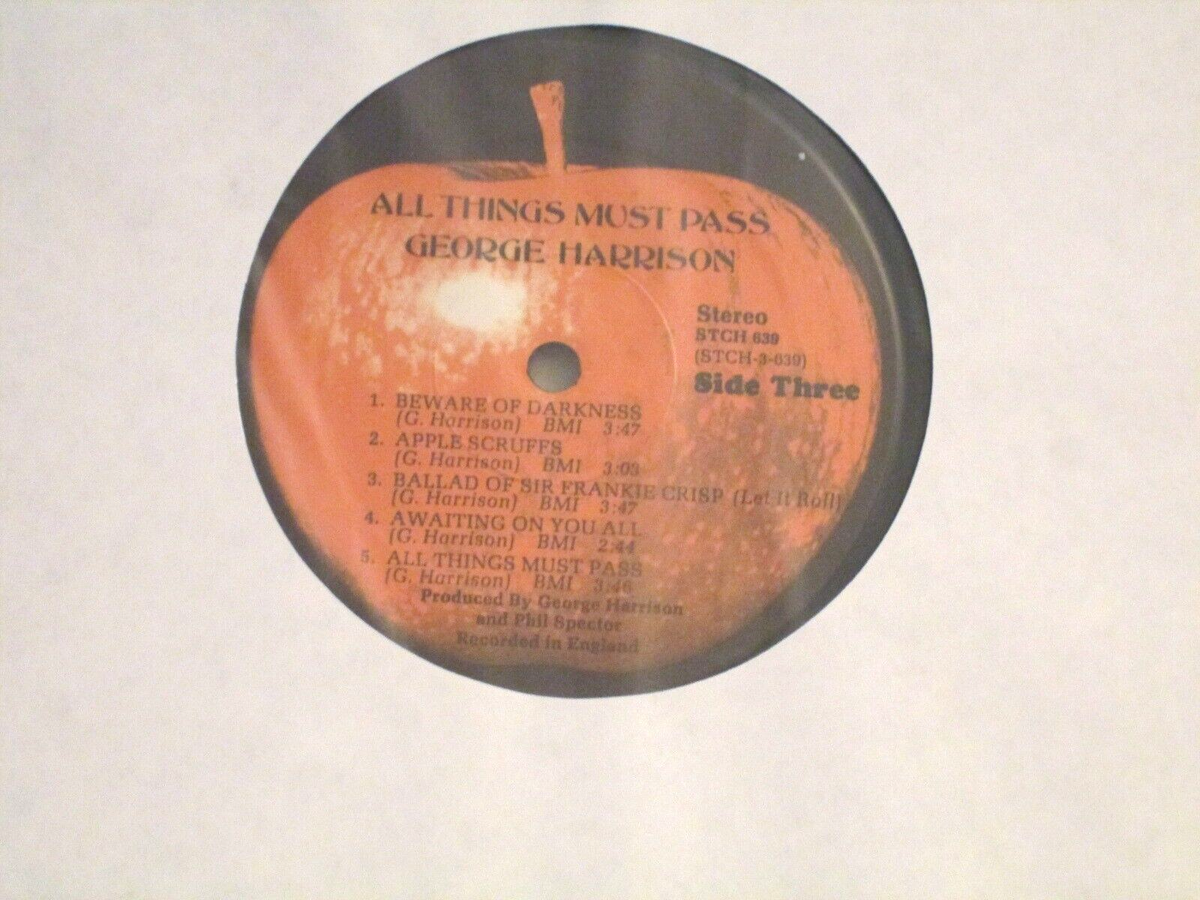 GEORGE HARRISON ALL THINGS MUST PASS STUNNING ORG '70 3-LP BOX ALL
