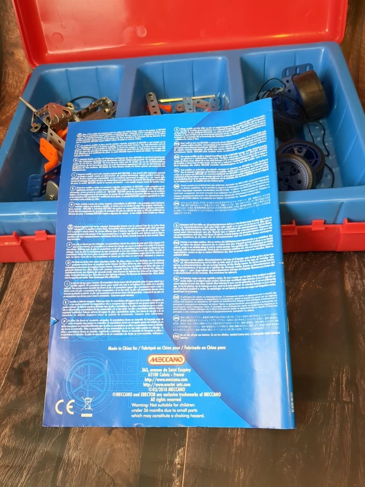 Meccano Erector Set 6520 Motion System Case Instruction Book Incomplete ForParts - Image 4 of 4