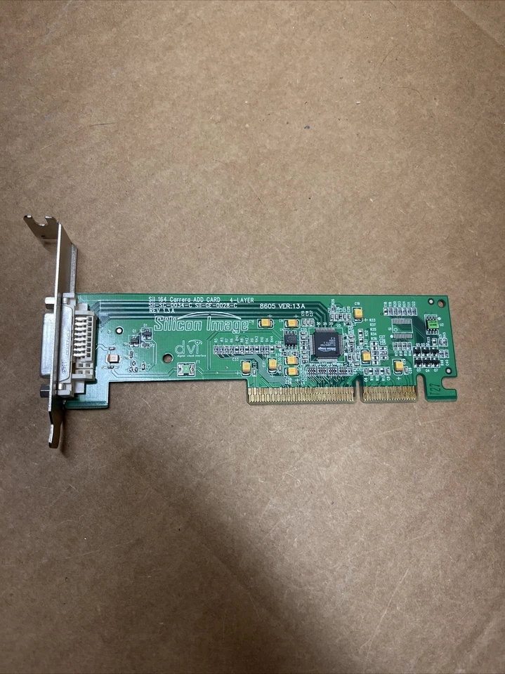 325833-001 Silicon Image DVI SiL164 AGP Graphics Card With Low Bracket 8M206 - Image 2 of 4