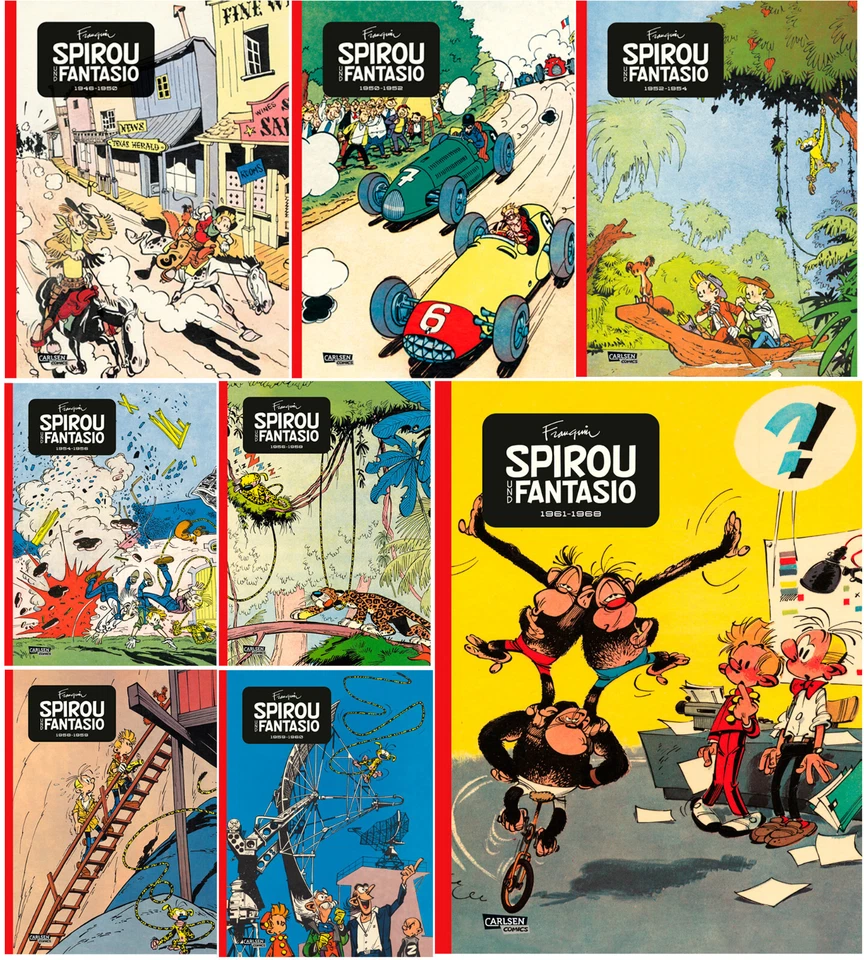 Spirou und Fantasio (Gesamtausgabe) Neuedition Auswahl 1-8 | Carlsen Comics Neu