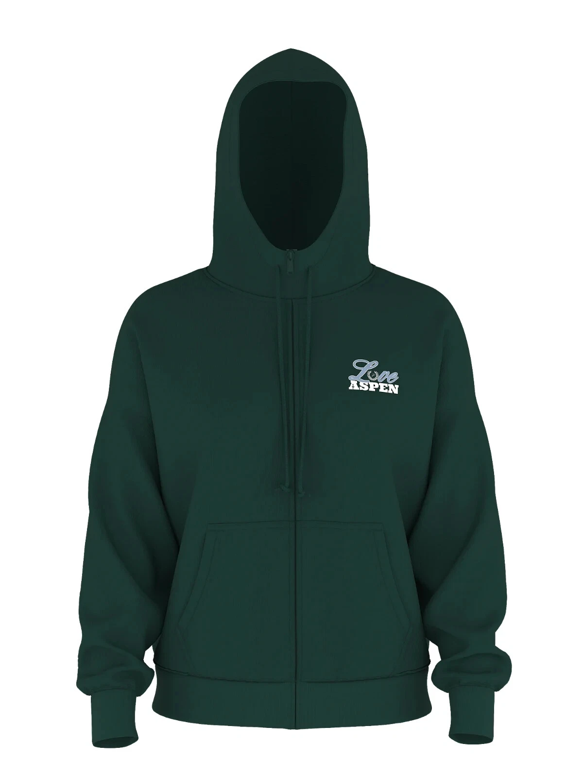 UNDERCOVER Felpa con cappuccio e zip intera Victoria's Secret rosa LOVE ASPEN edera pile campus