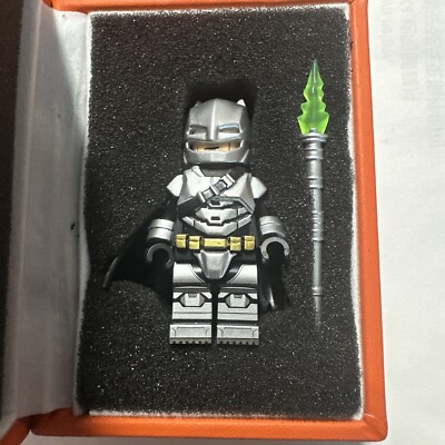 Nuno Brick DC Armored Batman With Kryptonite Spear Custom Minifigure