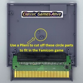 Famicom 60 Pin to NES 72 Pin Adaptor Converter - For NES Console (8 COLORS)