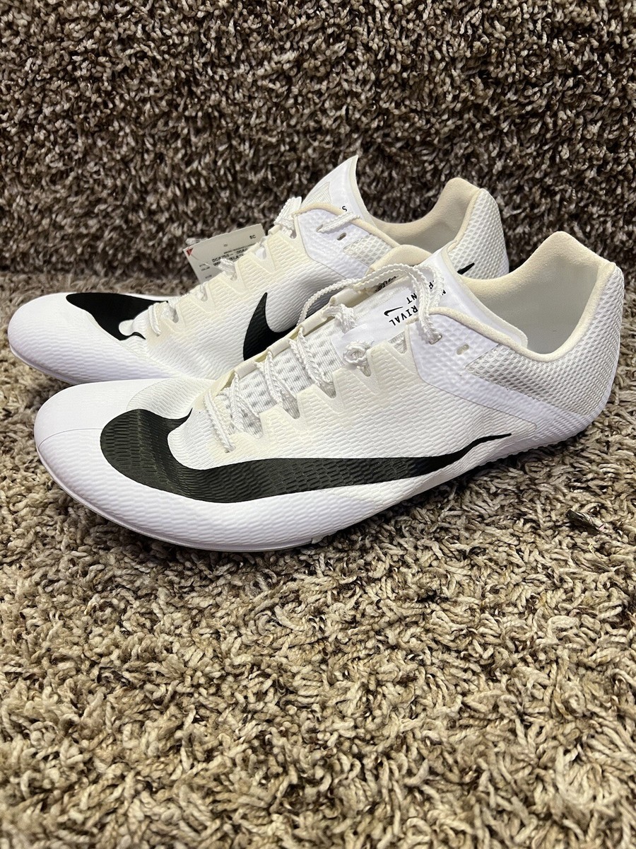 Nike Zoom Rival Sprint Track Spikes White & Black Men display picture 3