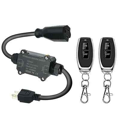 #ad AC110V Waterproof Remote Control Power Switch with 164ft Long RangeAC110V 12... $34.99