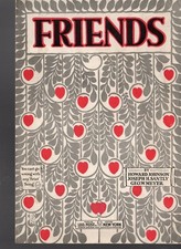 Friends Sheet Music 1919 RS Rose Symbol