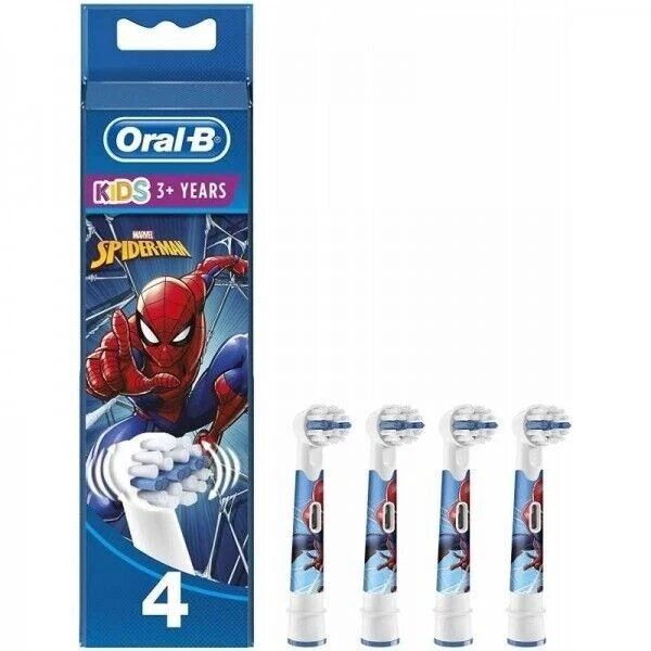 ORAL-B KIDS SPIDER-MAN - 4 testine di ricambio per spazzolino elettrico
