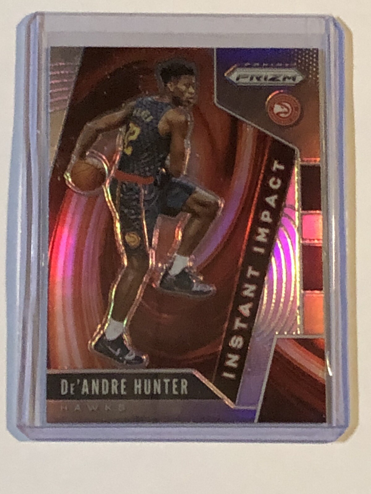 2019-20 Panini Prizm De'Andre Hunter Instant Impact Silver Prizm Rookie Card #4