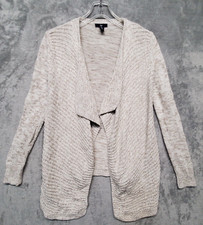 Gap Sweater Womens Extra Small Cream Tan Oatmeal Open Front Cardigan Knit