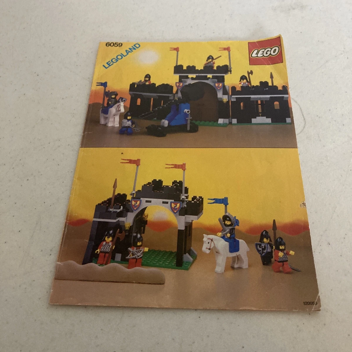 LEGO 6059 Black Knight s Stronghold ONLY Instructions Manual Vintage Castle