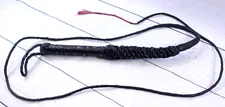 Leather Bull Whip 8 feet Long Studded Handle Bullwhips