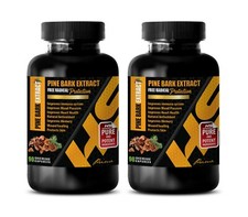 cardio supplement - PINE BARK EXTRACT - antioxidant blend 2 BOTTLE