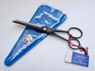 DOVO FRITZ BRACHT DOVO Kleine Modellierschere SOLINGEN Schwarz 36 Zähne SMALL BLACK 5,5" Thinning