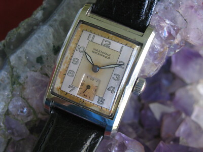 Wakmann Vintage Stainless Steel Art Deco Wrist Watch, Early Waterproof  Design | eBay