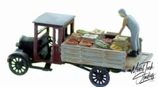 Jordan Highway Miniatures style 1920's era FRUIT- Produce Vending Truck Finished