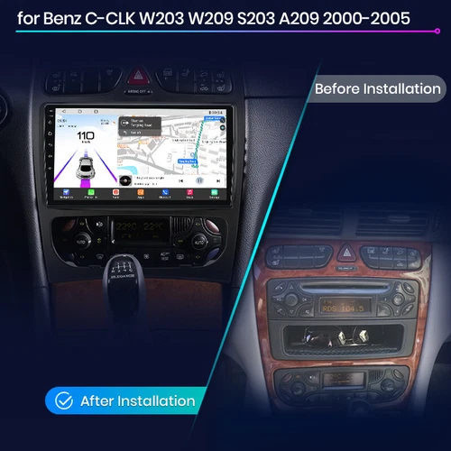 32G Für Mercedes Benz CLK W209 W203 W463 W168 Android Autoradio CarPlay GPS Nav - Bild 3 von 13