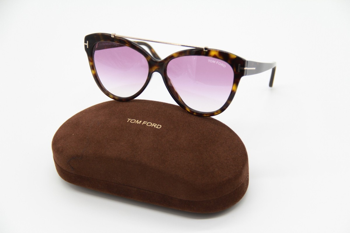 NEW ROM FORD LIVIA TF518 52Z WOMEN’S SUNGLASSES TOM FORD FT0518/S Tom Ford TF518 Livia 52Z Womens Dark Havana/Gold 58 mm  main image 4
