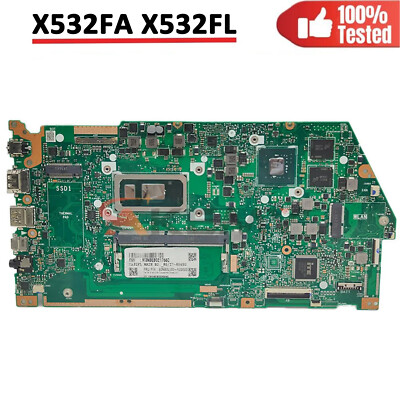 X532fa X532fl Laptop Mainboard For Asus S532f X532 X532f X532fl W/ I3 I5 I7 Cpu