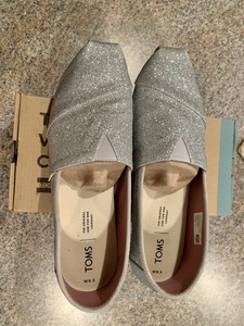 silver iridescent glitter women's classics