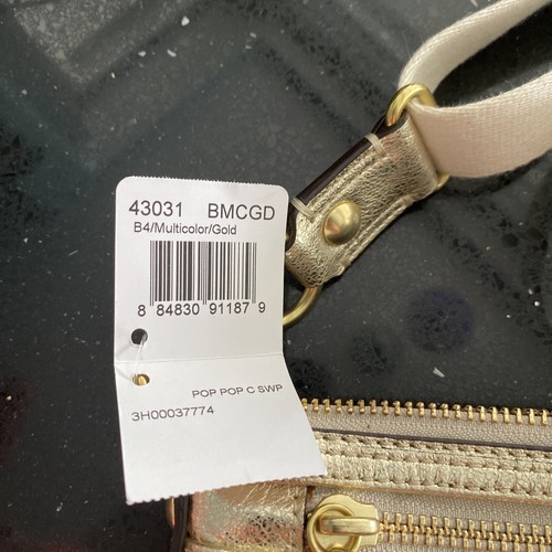 NEW Coach Poppy Pop C Glam Graffiti Crossbody — Multicolor/Gold *RARE* - Picture 4 of 9