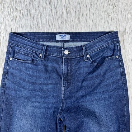 DENIZEN From Levi's Dark Wash Mid-Rise Skinny Denim Jeans Women's Size 14 - Picture 20 of 22