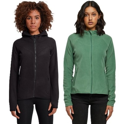 Urban Classics Ladies Polar Fleece Zip Hoody Sweater Jacket Hood Fleece Jacket
