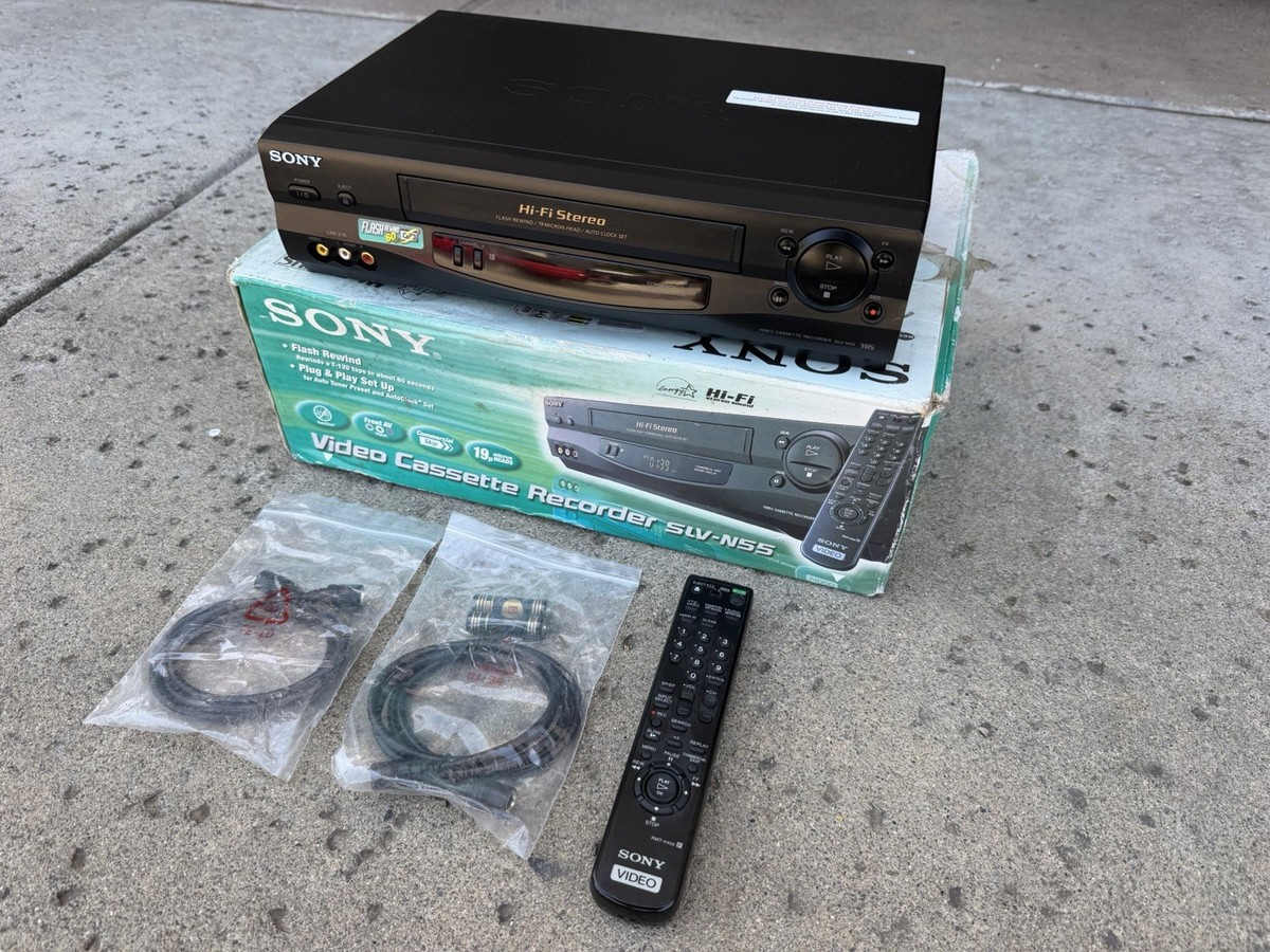 Sony SLV-N55 4-Head Hi-Fi Stereo VCR VHS Video Player Recorder in