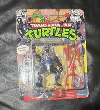 Chrome Dome UNPUNCHED in package - Teenage Mutant Ninja Turtles - Playmates 1991