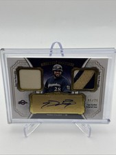 2012 Topps Museum Signature Swatches Auto Dual Relic Prince Fielder Gold /25