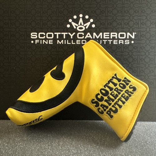 SCOTTY CAMERON HEADCOVER 2012 US OPEN HAPPY FACE PUTTER COVER GOLF SMILEY NEW