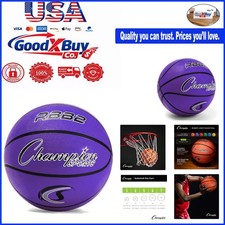 Rubber Basketball Junior 27.5 Inch Recreation Indoor Outdoor Purple - Durable...